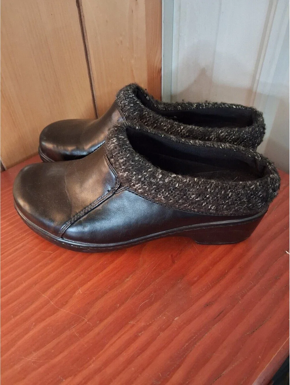 WEAR EVER Baron Women Size 7M  Black Slip On Clog Business